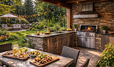 Outdoor Kitchen ile Bahçenizi Yaşam Alanına Dönüştürün